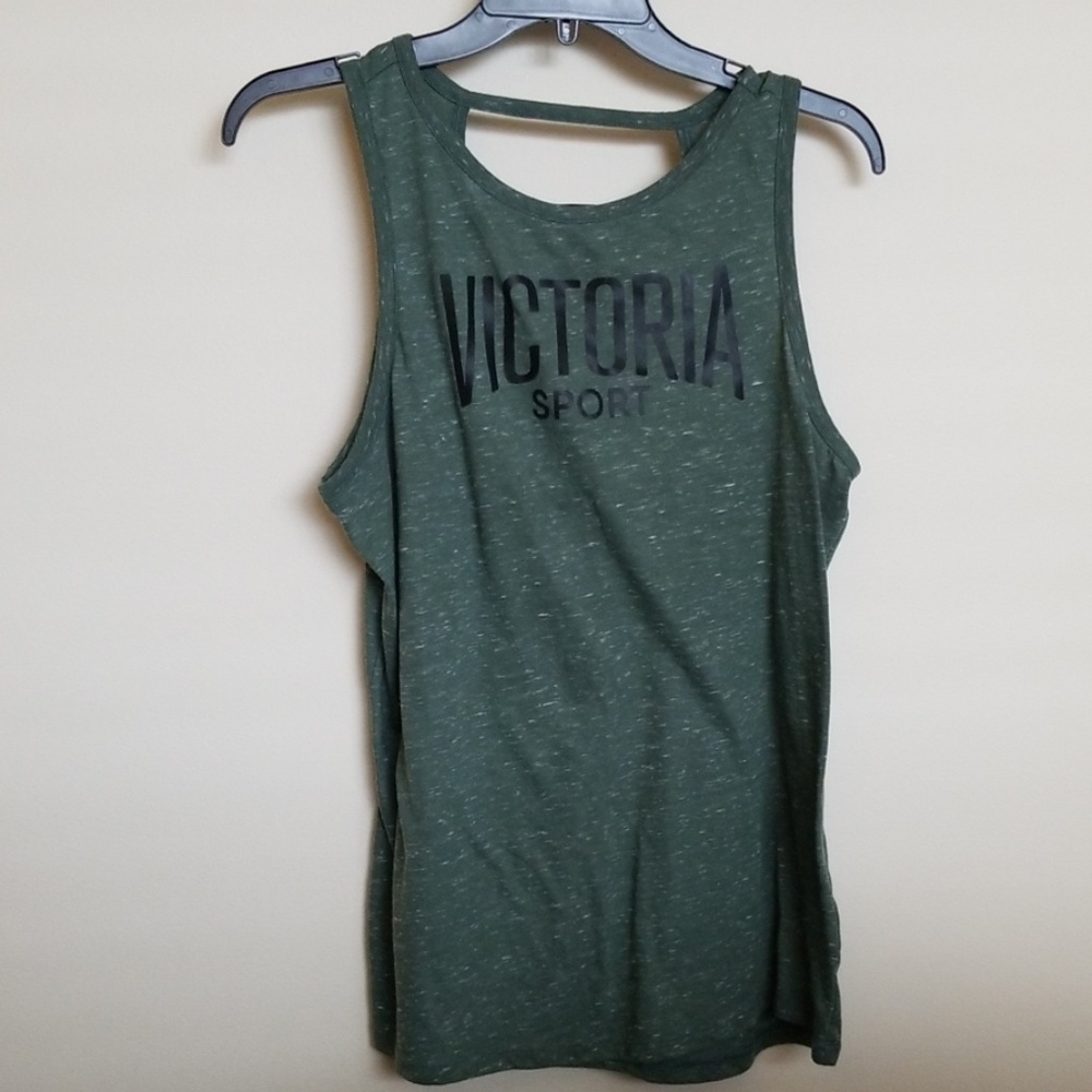 Olive green workout tank top